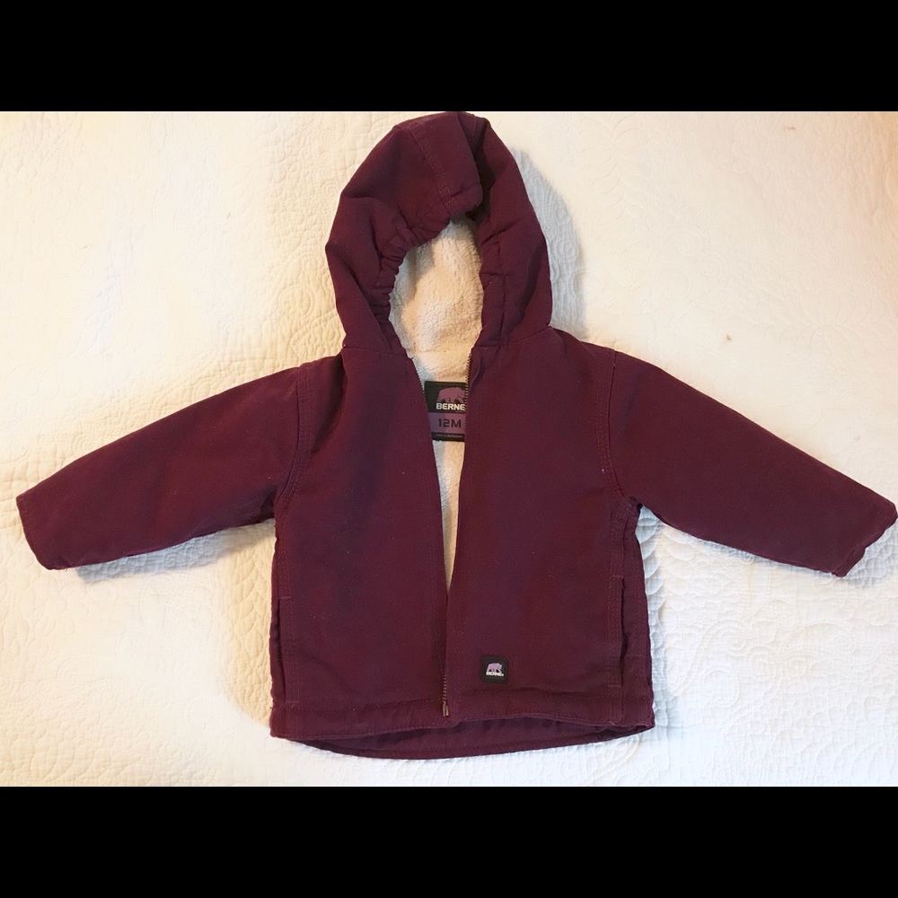 Berne Girls Eggplant Color winter coat. Never worn